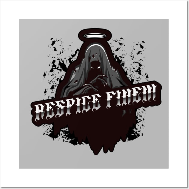 RESPICE FINEM Wall Art by WiredMind